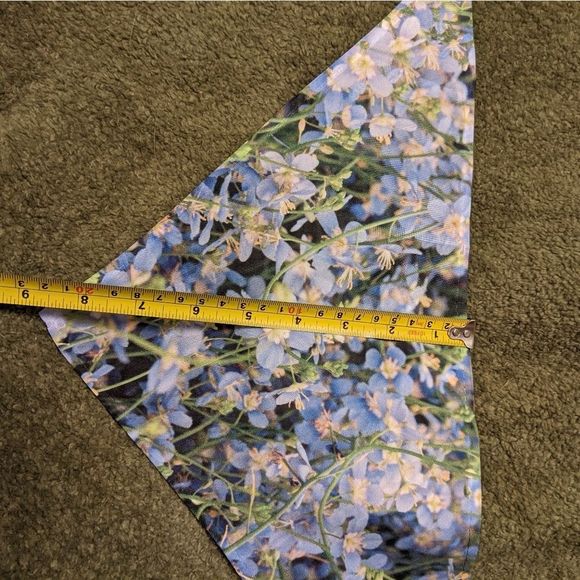 Original Photography Small Blue Floral Dog Bandana - Picture 5 of 9